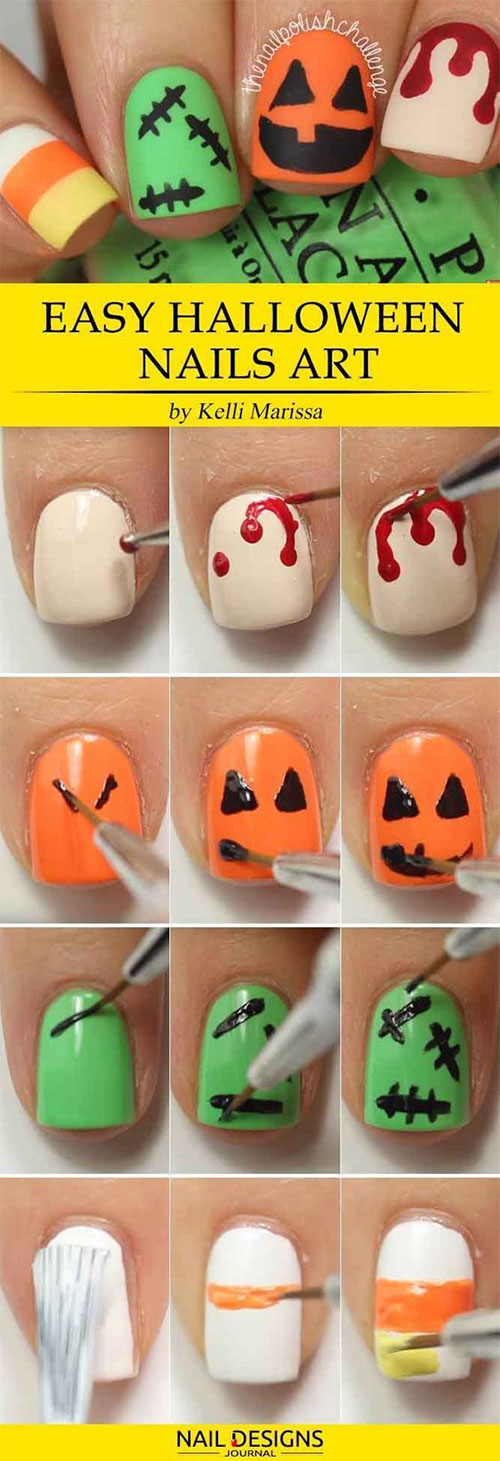 Easy-Step-By-Step-Halloween-Nails-Art-Tutorials-For-Beginners-2019-9