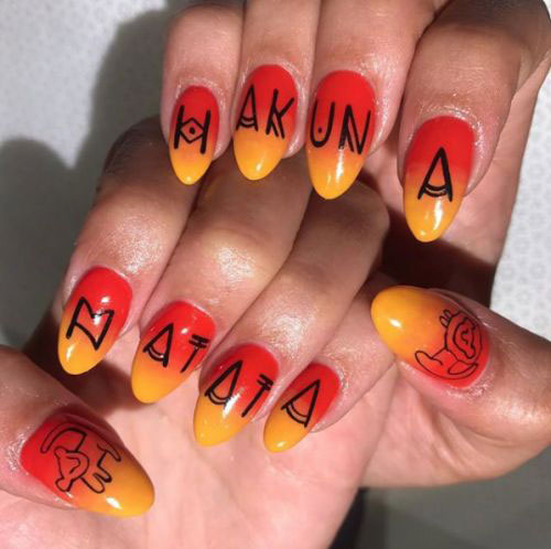The-Lion-King-Nail-Art-Designs-Ideas-Trends-2019-The-Lion-King-Nails-2