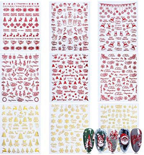 Christmas-Nail-Art-Stickers-Decals-2019-14