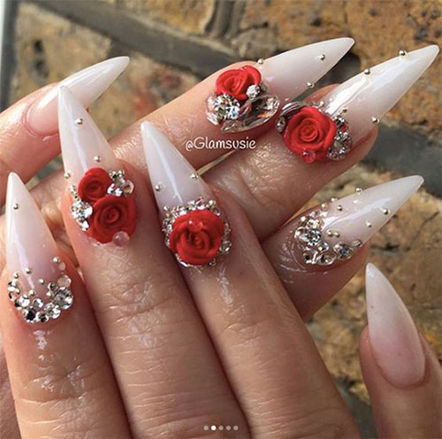 18-Cute-3d-Valentine’s-Day-Nail-Art-Designs-2020-Vday-Nails-16