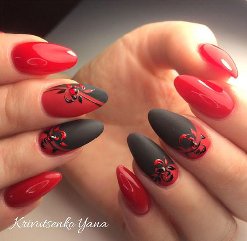 18-Cute-3d-Valentine’s-Day-Nail-Art-Designs-2020-Vday-Nails-18