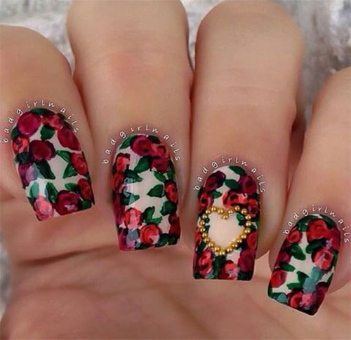 18-Cute-3d-Valentine’s-Day-Nail-Art-Designs-2020-Vday-Nails-2