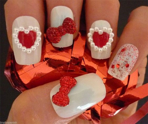 18-Cute-3d-Valentine’s-Day-Nail-Art-Designs-2020-Vday-Nails-3