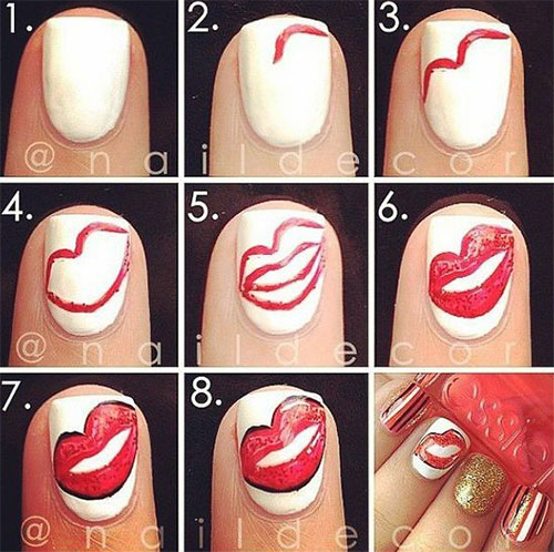 Step-By-Step-Valentine’s-Day-Nail-Art-Tutorials-For-Learners-2020-2