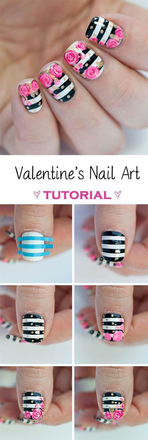 Step-By-Step-Valentine’s-Day-Nail-Art-Tutorials-For-Learners-2020-7