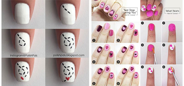 Step-By-Step-Valentine’s-Day-Nail-Art-Tutorials-For-Learners-2020-F