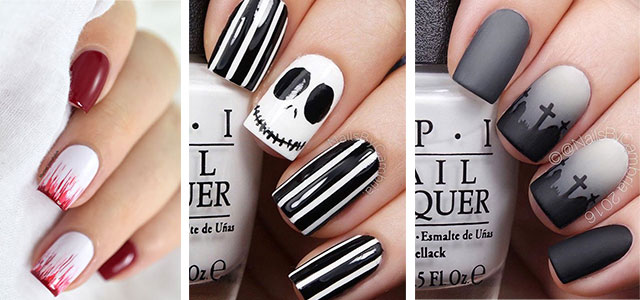 Easy-Simple-Halloween-Nail-Art-For-Beginners-2020-F