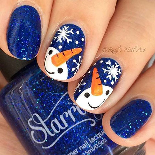 Christmas-Snowman-Nail-Art-Ideas-2020-Holiday-Nails-11