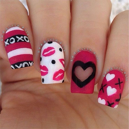 Pink-Valentine’s-Day-Nail-Designs-2021-Vday-Nails-1