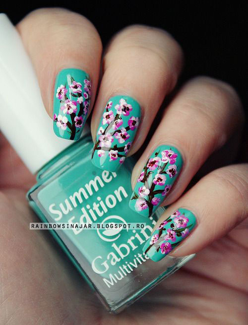 Best-Spring-Floral-Nails-Art-Ideas-2021-March-Spring-Nails-12