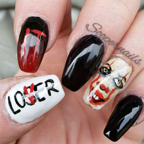 Halloween-Pennywise-Nails-2021-IT-Movie-Nail-Art-1