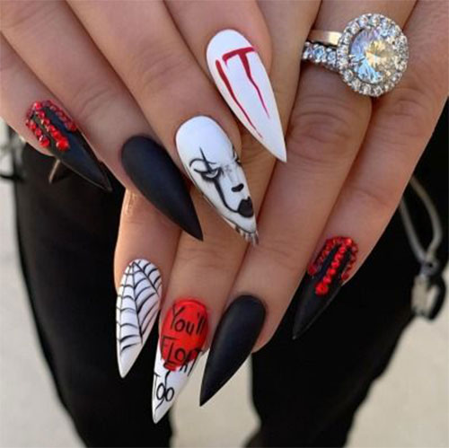 Halloween-Pennywise-Nails-2021-IT-Movie-Nail-Art-5
