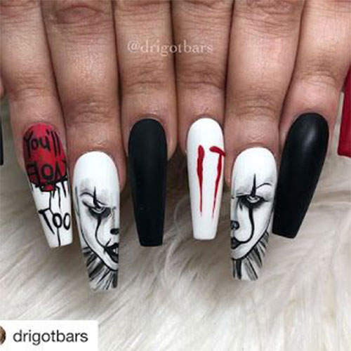 Halloween-Pennywise-Nails-2021-IT-Movie-Nail-Art-9