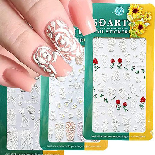 Best Nail Stickers For Valentine's Day 2022 | Fabulous Nail Art Designs