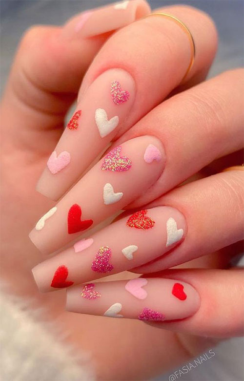 Pink-Valentine’s-Day-Nails-With-A-Heart-Designs-2022-11