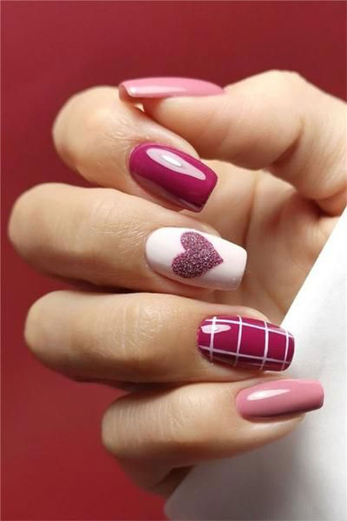 Pink-Valentine’s-Day-Nails-With-A-Heart-Designs-2022-14