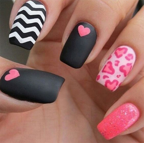 Simple-Easy-Valentine’s-Day-Nail-Art-Ideas-You-Can-Do-At-Home-1
