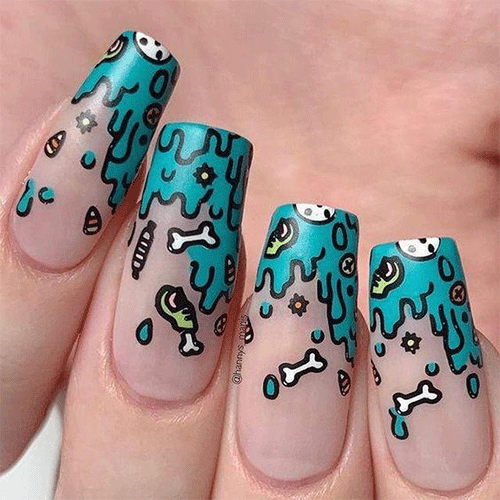 15 Spooky Nail Art Designs For Halloween-14