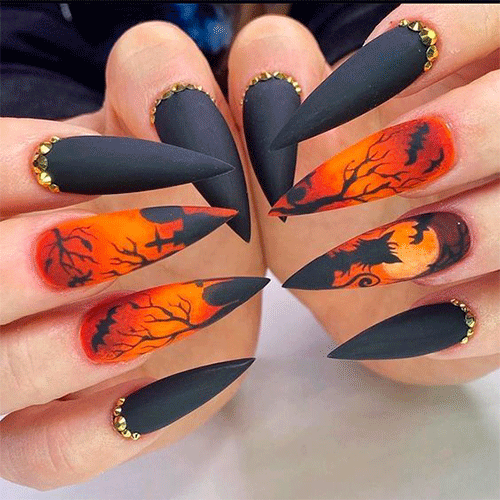 15 Spooky Nail Art Designs For Halloween-4