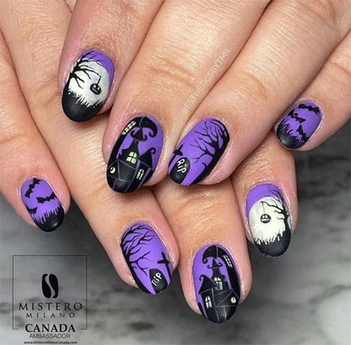 Purple-Halloween-Nails-For-2022-14