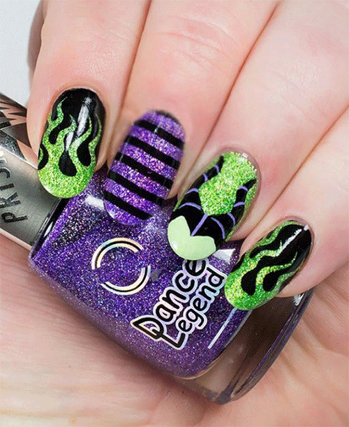 Purple-Halloween-Nails-For-2022-2