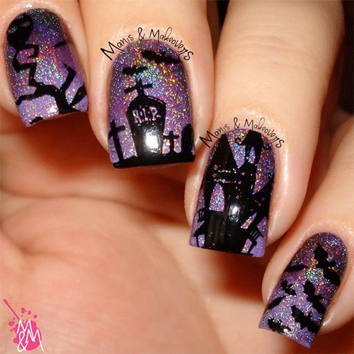 Purple-Halloween-Nails-For-2022-4