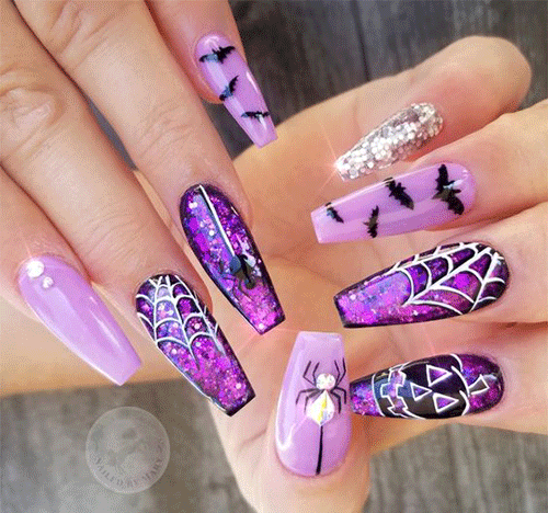 Purple-Halloween-Nails-For-2022-9