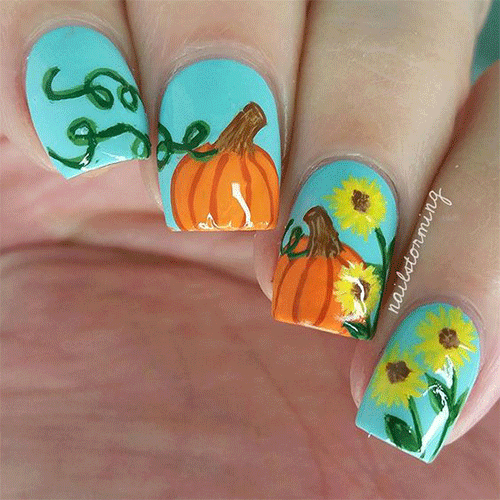 Top-15-Amazing-Halloween-Pumpkin-Nail-Art-Ideas-4