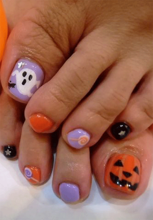 Halloween-Toe-Nails-2022-(Cute-And-Easy)-7