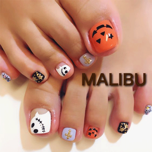 Halloween-Toe-Nails-2022-(Cute-And-Easy)-8