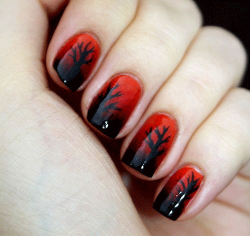 Change-Your-Nails-With-An-Autumn-Ombre-2