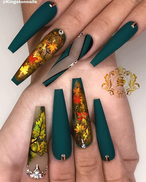 Thanksgiving-CThanksgiving-Coffin-Nail-Art-Designs-To-Try-This-Year-2offin-Nail-Art-Designs-To-Try-This-Year-2