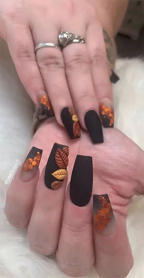 Thanksgiving-Coffin-Nail-Art-Designs-To-Try-This-Year-6
