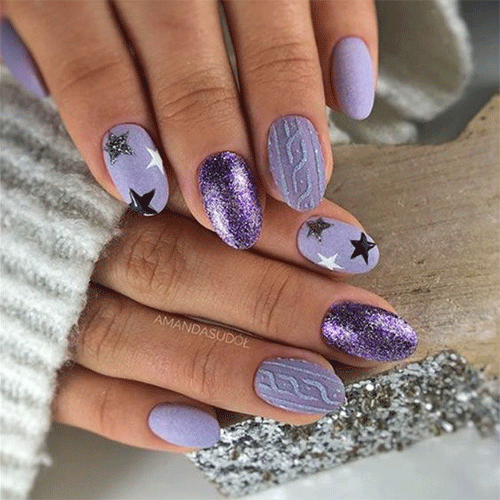 Purple-Christmas-Nail-Art-Ideas-To-Complete-Your-Holiday-Look-14