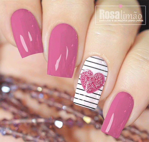 Cutest-Pink-Valentines-Day-Nail-Art-Ever-8