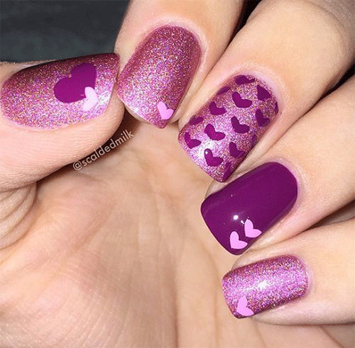 Purple-Nails-For-Love-Valentines-Day-Nail-Art-Designs-2023-5
