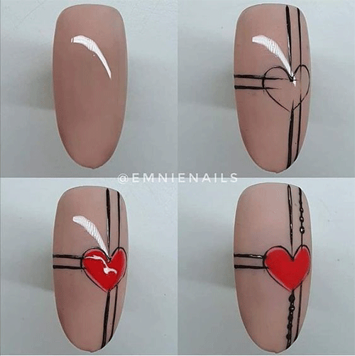 Easy-Valentines-Day-Nail-Art-Tutorials-2023-12