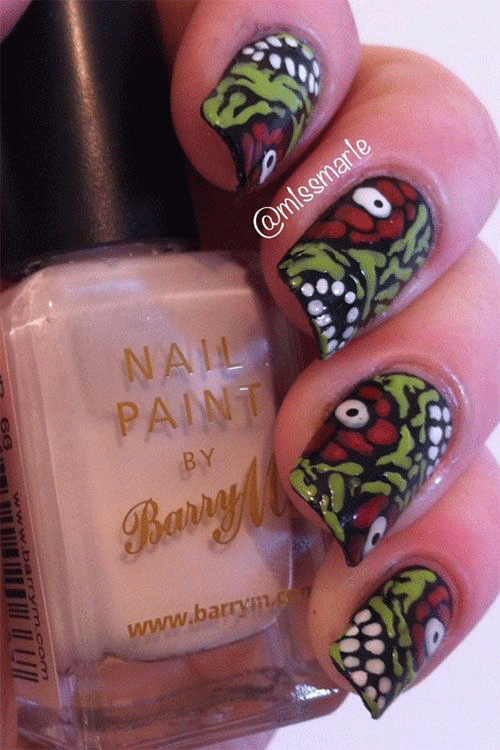 Spook-tacular-Zombie-Nail-Art-Designs-For-2023-9