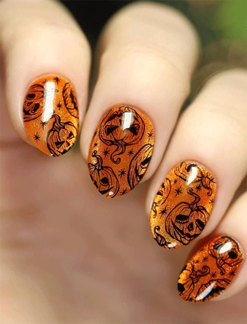 Orange-Autumn-Nail-Art-2023-Trends-1