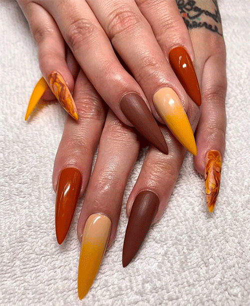 Orange-Autumn-Nail-Art-2023-Trends-10