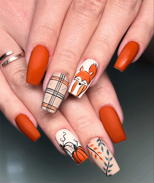 Orange-Autumn-Nail-Art-2023-Trends-5