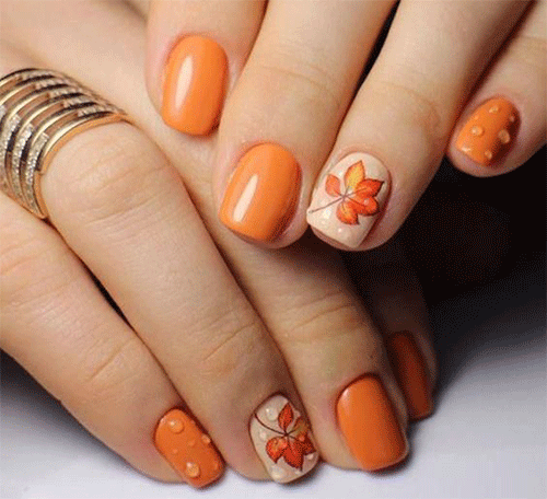 Orange-Autumn-Nail-Art-2023-Trends-9