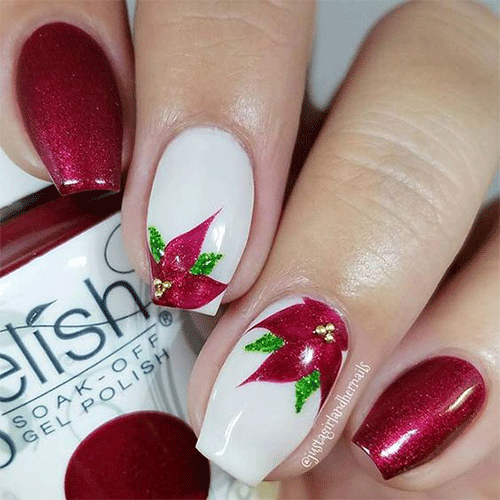 Christmas-Flower-Nail-Designs-For-2023-5