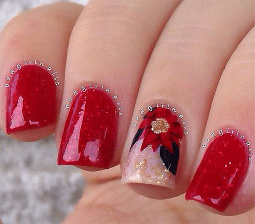 Christmas-Flower-Nail-Designs-For-2023-9