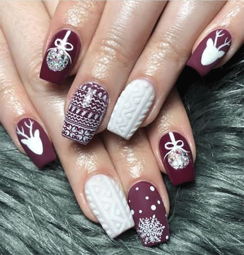 Christmas-Sweater-Nail-Art-Ideas-For-A-Warm-Look-8