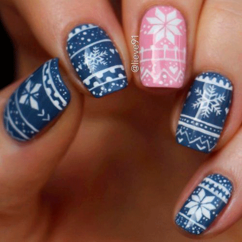 Christmas-Sweater-Nail-Art-Ideas-For-A-Warm-Look-9