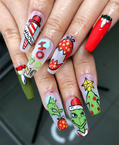 Go-Green-With-Grinch-Nail-Art-This-Christmas-2023-1