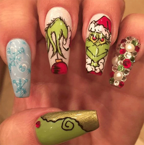 Go-Green-With-Grinch-Nail-Art-This-Christmas-2023-2
