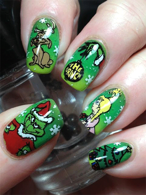 Go-Green-With-Grinch-Nail-Art-This-Christmas-2023-5
