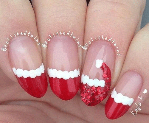 Santa-Hat-Nails-For-Christmas-2023-Jingle-Bell-Nails-6